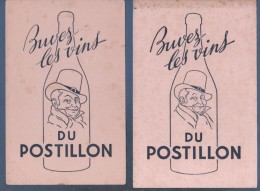 LOT DE 3 BUVARDS BUVEZ LES VINS DU POSTILLON - 21.2 X 13.9 Cm - Liqueur & Bière