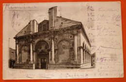 Rimini 1901- Cartolina Viaggiata- Tempio Malatestiano (Leon Battista Alberti) - Rimini