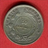 COSTA RICA 50 CENTS 1923 TTB 32 - Costa Rica