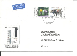 Lettre   Suede  2014 , Sports,  (709) - Briefe U. Dokumente