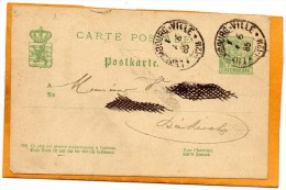 Luxembourg 1886 Card Mailed - Stamped Stationery