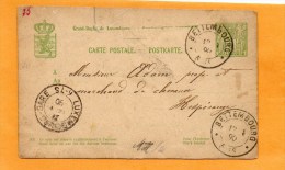 Luxembourg 1890 Card Mailed - Postwaardestukken