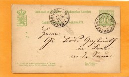 Luxembourg 1895 Card Mailed - Stamped Stationery