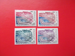 MONACO 1964-67, YVERT PLEOBLITERADOS 23-26,  **MNH** - Preobliterati