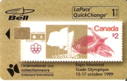 TARJETA DE CANADA CON UN SELLO DE LA OLIMPIADA DE MONTREAL (SELLO-STAMP) NUEVA-MINT SIN BLISTER - Stamps & Coins