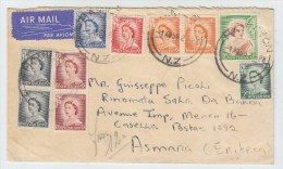 New Zealand/Eritrea AIRMAIL COVER 1956 - Briefe U. Dokumente