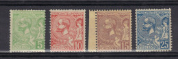 MONACO N° 22 à 25  ** - Unused Stamps