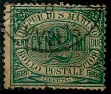 Timbres - Saint-Marin - 1877-1899 - 2c. - - Usados