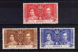 Antigua - 1937 - GVI Coronation - MH - 1858-1960 Colonia Británica