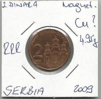 Gh4 Serbia 2 Dinara 2009. Variety Cu RRR - Serbie