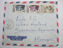 1955, Lettre A Allemagne - Storia Postale