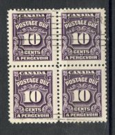 Canada 1935 10 Cent Postage Due Issue #J20  Block Of 4 - Strafport