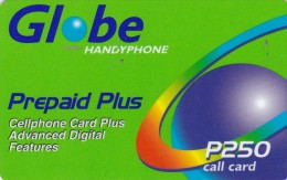 Philippines, Globe, P250, Prepaid Plus, 2 Scans. - Filipinas