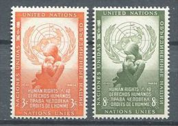 133 NATIONS UNIES 1954 - (Yvert NY 29/30) Neuf ** (MNH) Sans Trace De Charniere - Unused Stamps