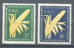 133 NATIONS UNIES 1954 - Epi De Ble OAA FAO(Yvert NY 23/24) Neuf ** (MNH) Sans Trace De Charniere - Ungebraucht