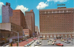 Fort Worth Texas, Downtown Hotel Texas, Auto, C1960s Vintage Postcard - Fort Worth