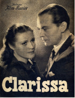 "Illustrierter Film-Kurier"  "Clarissa" Mit Sybille Schmitz , Gustav Fröhlich  -  Filmprogramm Nr. 3215 Von 1941 - Revistas