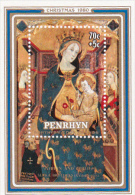 Penrhyn 1980 Christmas,The Virgin  And Child, Charity Souvenir Sheet MNH - Penrhyn