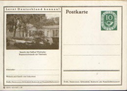 Germany/Federal Republic - Postal Stationery Postcard Unused 1952 - P17,  Besucht Das Heilbad Wiesbaden - Cartes Postales Illustrées - Neuves