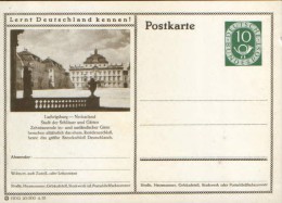 Germany/Federal Republic - Postal Stationery Postcard Unused 1952 - P17,  Ludwigsburg Neckarland - Geïllustreerde Postkaarten - Ongebruikt