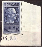 ITALIA - AFRICA  ORIENTALE -  Re EMAN. III  - **MNH - 1938 - Italian Eastern Africa