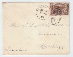 USA/Germany COLUMBUS COVER 1896 - Lettres & Documents