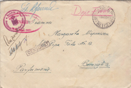 1411- FREE MILITARY CORRESPONDENCE, CALARSI 5TH DIVISION, CENSORED, 1945, ROMANIA - Cartas De La Segunda Guerra Mundial