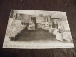 A177..CPA..69..RHONE..PIERRE-BENITE..Le Perron.Pavillon 16.Infirmerie Des Femmes....rare Beau Plan Animé.ecrite - Pierre Benite