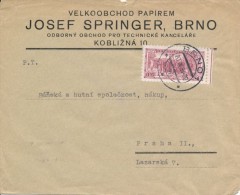 C04211 - Czechoslovakia (1934) Brno 1; Stamp: The Establishment Of Military Company "Nazdar" In Bayonne (1914) - WW1