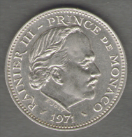 MONACO 5 FRANCS 1971 - 1960-2001 Nouveaux Francs