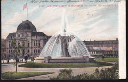 CPA - (Etats Unis) City Hall And Bajnotti Memorial Fountain Providence RI - Providence