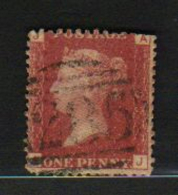 Great Britain   QV  1d  Red  AJ  Plate Number 89   #  57355 - Non Classificati