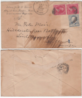 United States  1895  Cover To United Kingdom #  83712 - Briefe U. Dokumente