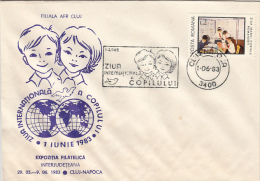 1487- SCOUTS, SCUTISME, YOUTH PIONEERS, COVER FDC, 1983, ROMANIA - Briefe U. Dokumente