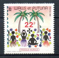 WALLIS Et FUTUNA. N°388 De 1989 Neuf Sans Charnière. Fresque Murale. - Unused Stamps