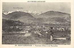 Depts Divers- Ariege - Ref  R 76 -   Panorama D Oust Et De Montvallier - Saint Gironnais  - Carte Bon Etat - - Oust