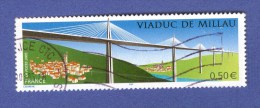 2005  N° 3730  VIADUC DE MILLAU DEUX BANDE PHOSPHORESCENTE OBLITÉRÉ YVERT TELLIER 1.00 € - Usados