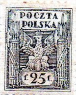 B - 1919 Polonia - Aquila  Con Fasci (linguellato) - Unused Stamps