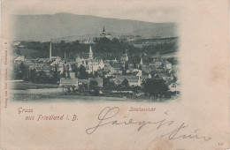 Litho AK Friedland Böhmen Frydlant Schloß A Kunnersdorf Dittersbach Reichenau Hermsdorf Raspenau Reichenberg Zittau - Sudeten