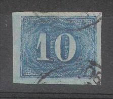 BRAZIL / Brasil Brésil , 1854, Yvert N° 19 , 10 R  Bleu Non Dentelé, Obl ,TB - Ungebraucht