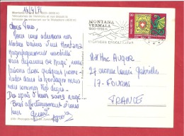 Mi 943    MONTANA       Vers      FRANCE  Le    14   AVRIL   1971      2 SCANS - Cartas & Documentos