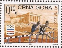 2004  OLI -WEISS  SPORT  MONTENEGRO CRNA GORA  GRIECHENLAND OLYMPISCHE SPIELEN ATHEN PAPIER WEISS   MNH - Sommer 2004: Athen