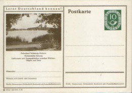 Germany/Federal Republic - Postal Stationery Postcard Unused 1952 -P17,Ferienland Schleswig Holstein - Cartes Postales Illustrées - Neuves