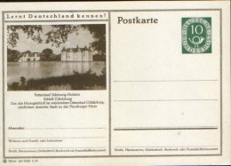 Germany/Federal Republic - Postal Stationery Postcard Unused 1952 -P17,Ferienland Schleswig Holstein Schloss Glucksburg - Cartoline Illustrate - Nuovi