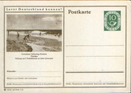 Germany/Federal Republic - Postal Stationery Postcard Unused 1952 -P17,Ferienland Schleswig Holstein Nordsee - Geïllustreerde Postkaarten - Ongebruikt