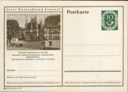 Germany/Federal Republic - Postal Stationery Postcard Unused 1952 -P17, Kreisstadt Frankenberg - Geïllustreerde Postkaarten - Ongebruikt