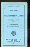 Règlement De L´infanterie Première Partie - Französisch