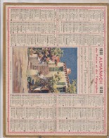 CALENDRIER ALMANACH 1938 LA LOIRE , THEME MAISON FLEURIE (ile D Oleron) - Grossformat : 1921-40