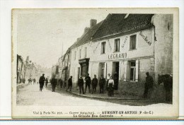 CPA 62  :  AUBIGNY EN ARTOIS  Café Legrand Animé  14-18   A   VOIR   !!! - Aubigny En Artois