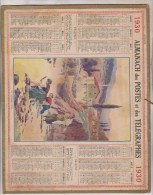 CALENDRIER ALMANACH 1930 LA LOIRE , THEME   LES LAVEUSES (corse) - Formato Grande : 1921-40